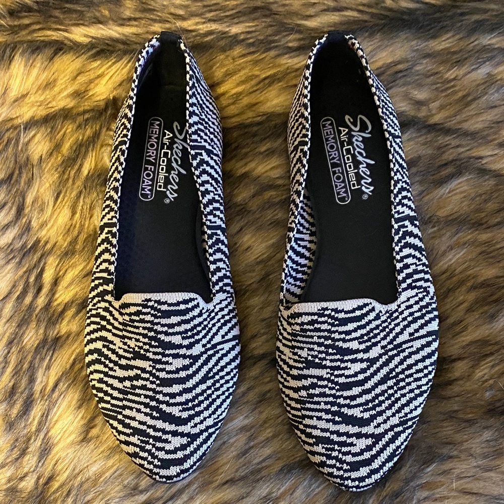 Skechers Women's Cleo Flat Zebra Print